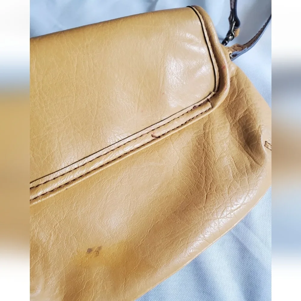 Liz Claiborne AXCESS Small Rust Copper Faux Leather Shoulder Bag Wristlet Purse